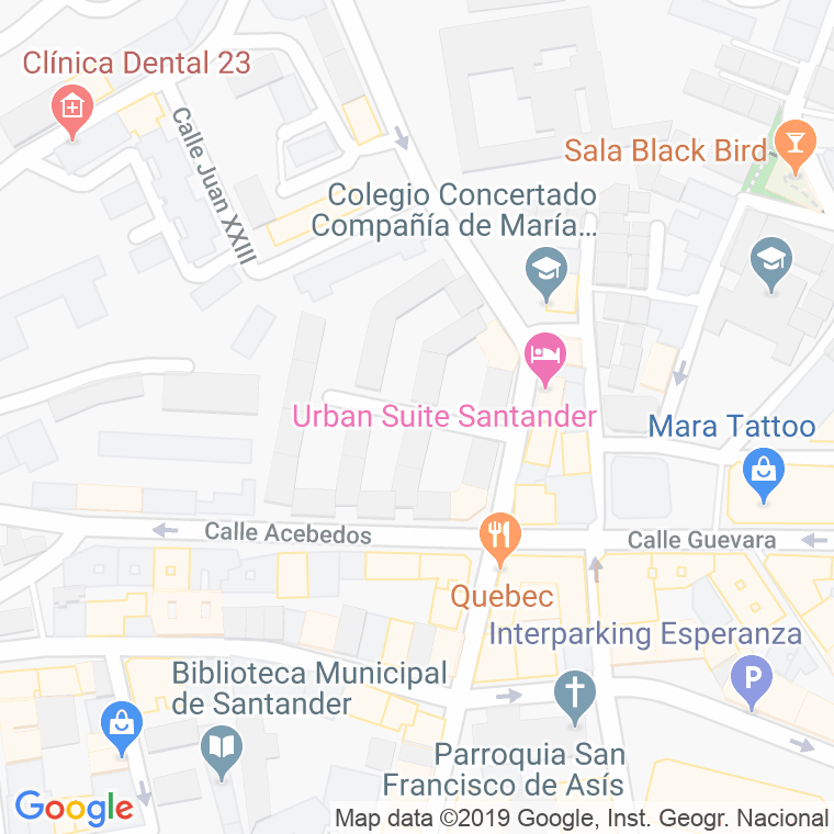 Código postal de Santos Martires, Grupo (impares del 1 al Final)  (pares del 2 al Final) en Santander