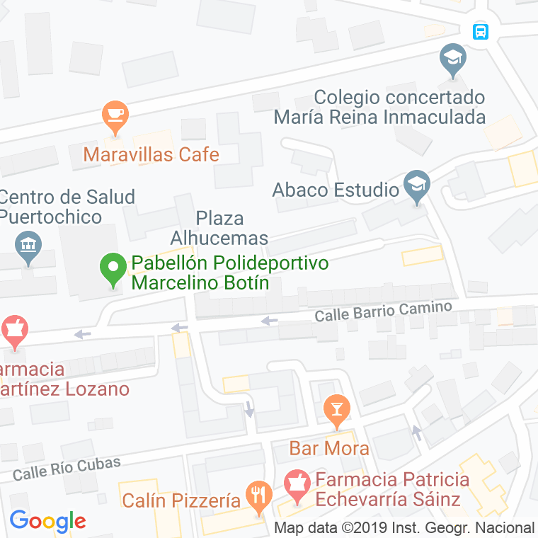 Código Postal calle Alhucemas, plaza en Santander