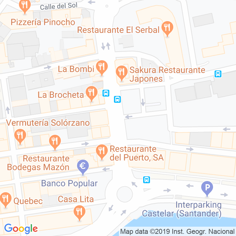 Código Postal calle Casimiro Sainz en Santander
