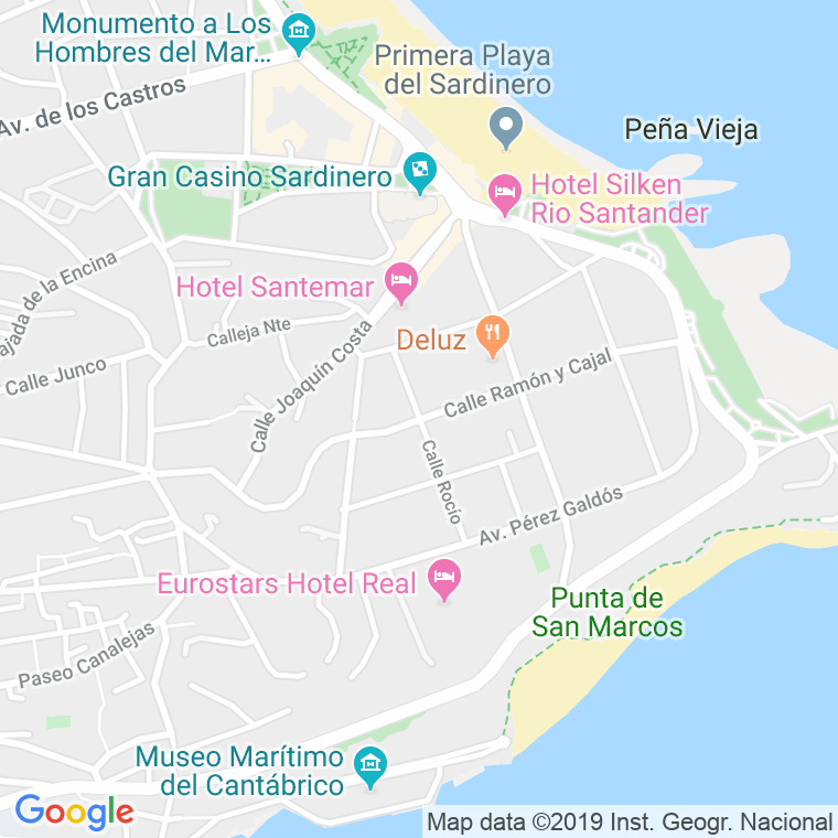 Código Postal calle Ramon Y Cajal en Santander