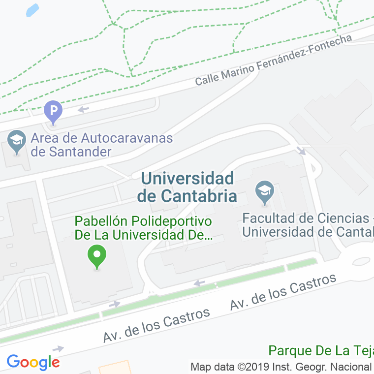 Código Postal calle Universidad, La en Santander