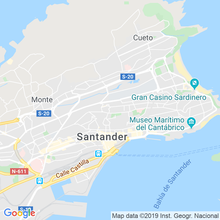 Código Postal calle Santa Ana, costera en Santander