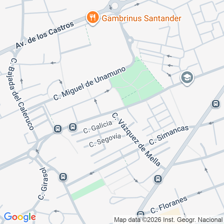 Código postal de Paseo de Altamira - Gp San Fco en Santander