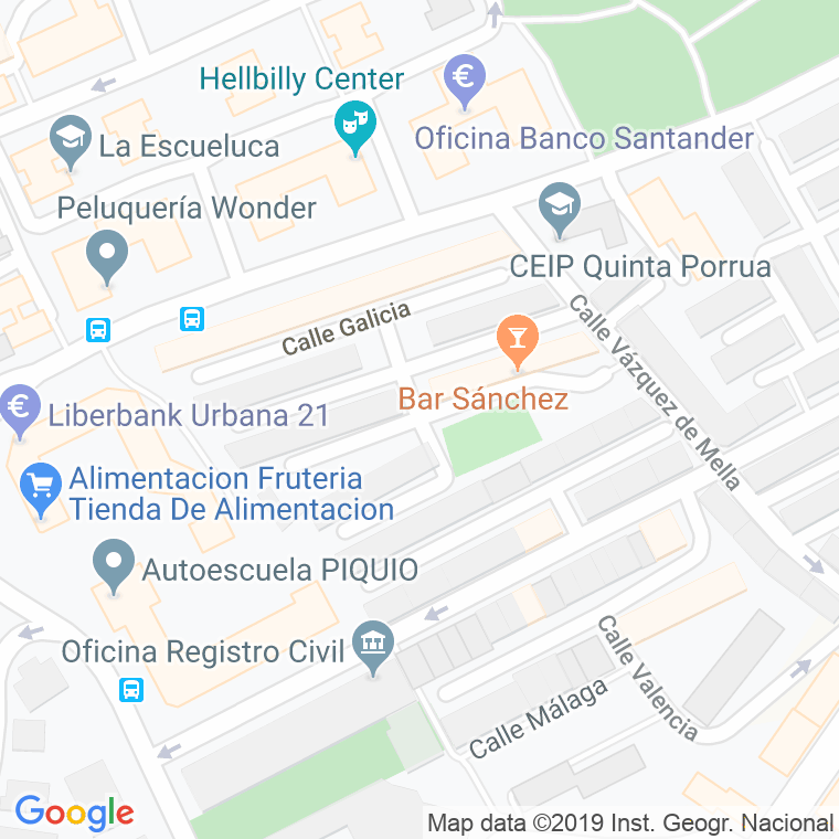 Código Postal calle Segovia en Santander