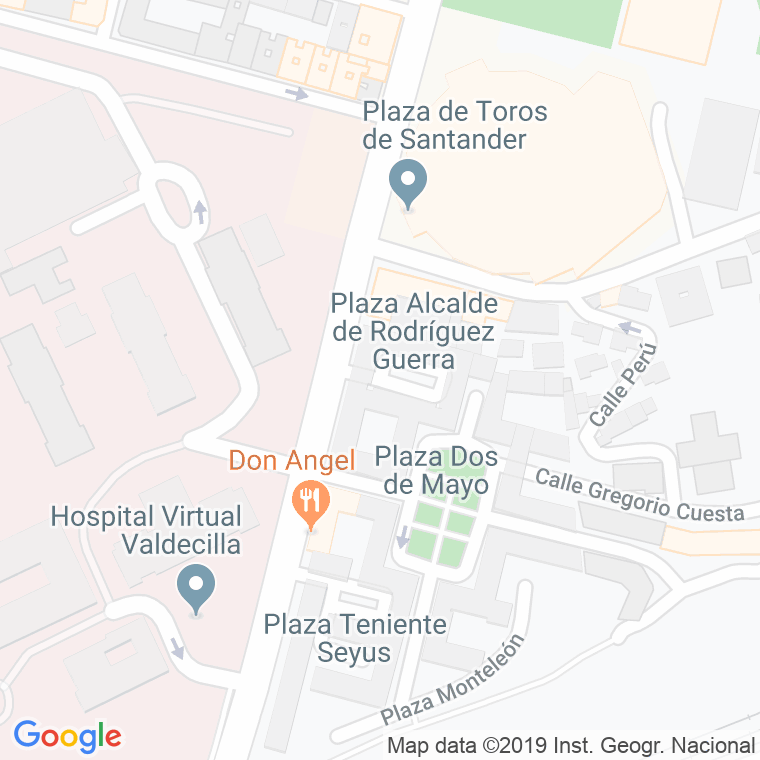 Código Postal calle Alcalde Rodriguez Guerra en Santander