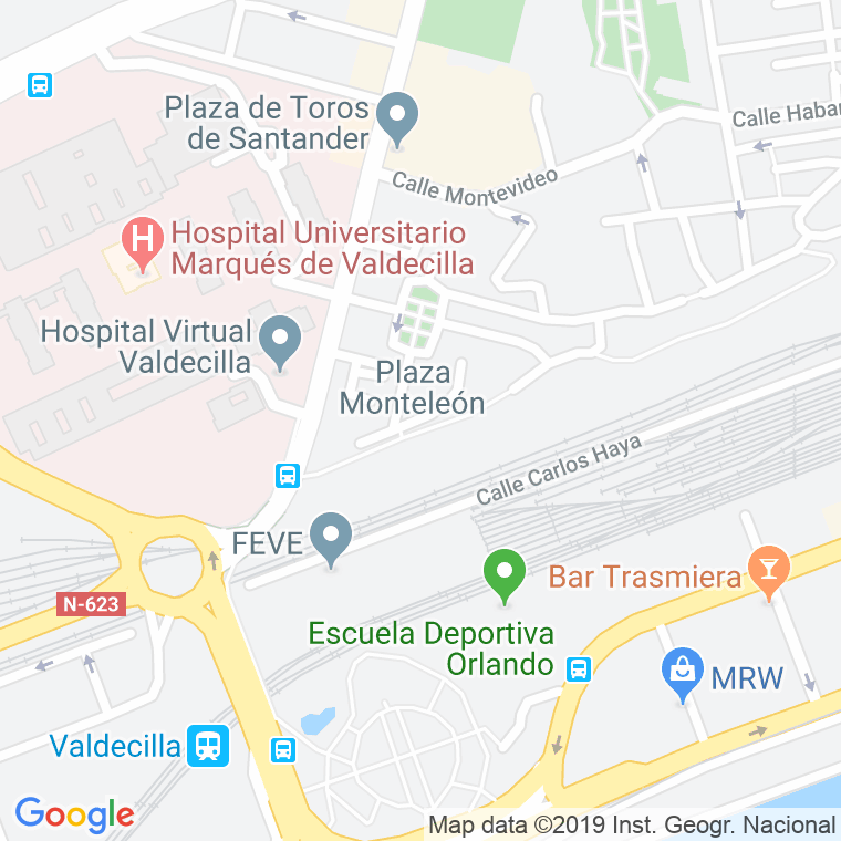 Código Postal calle Monteleon, De, plaza en Santander
