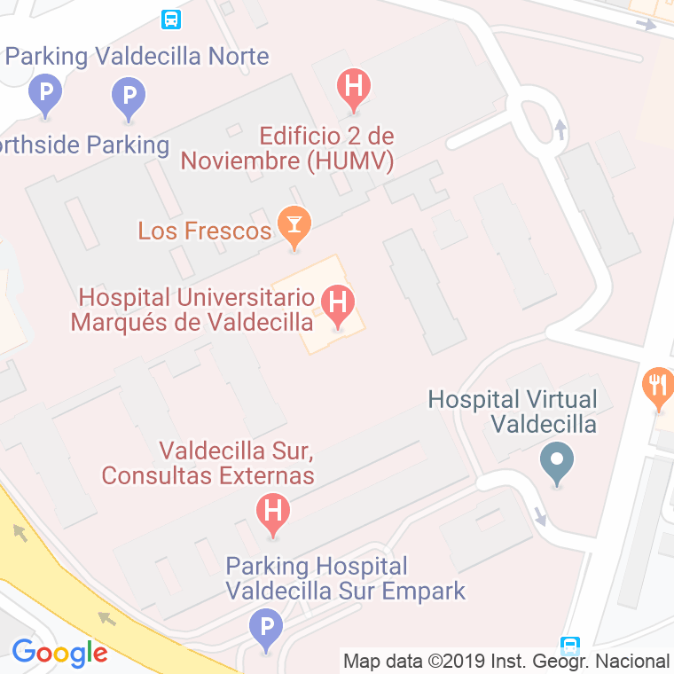 Código Postal calle Valdecilla, avenida (Impares Del 1 Al 25) en Santander