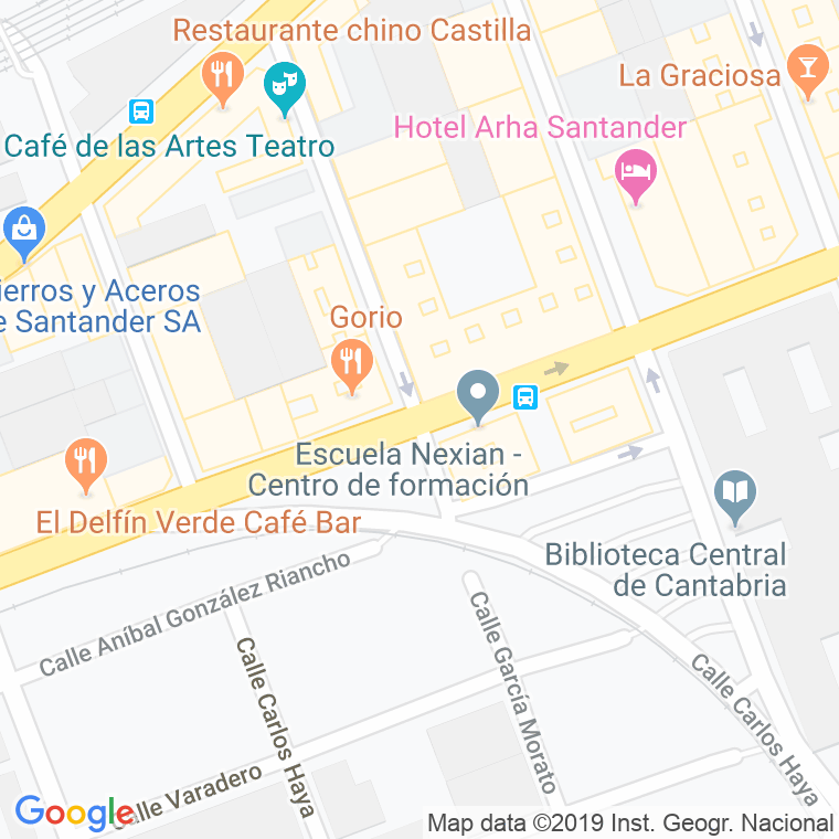 Código Postal calle Garcia Morato, prolongacion en Santander