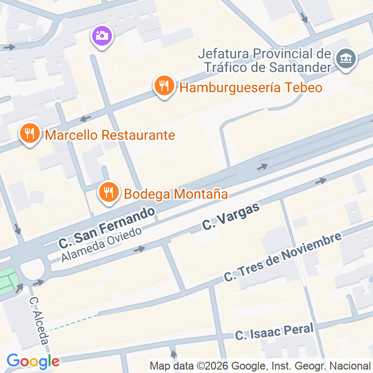 Código postal de San Fernando en Santander