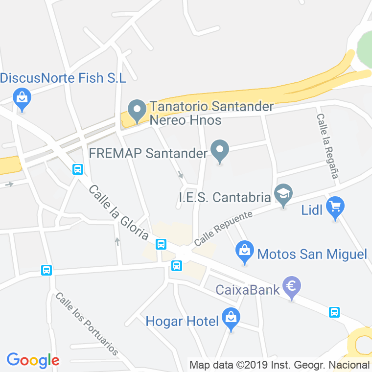 Código Postal calle Luis Salgado Lodeiro en Santander