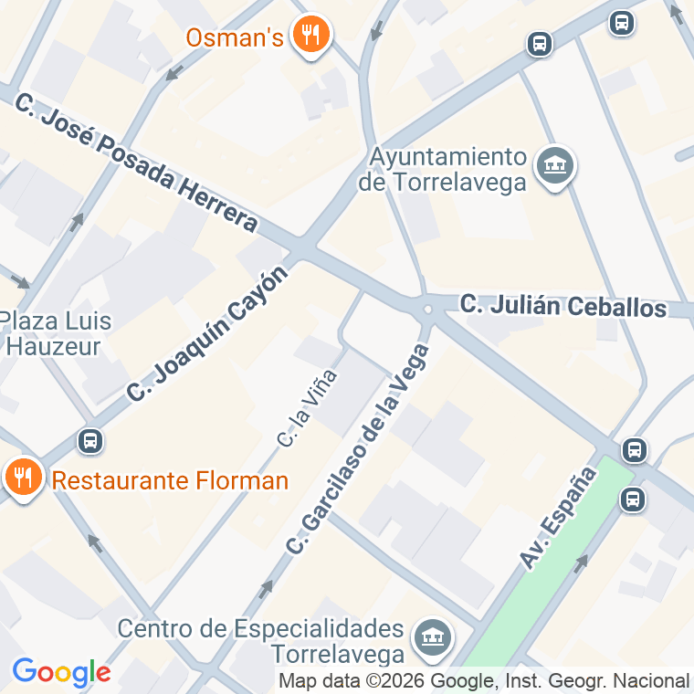 Código postal de Plaza Tres de Noviembre en Torrelavega