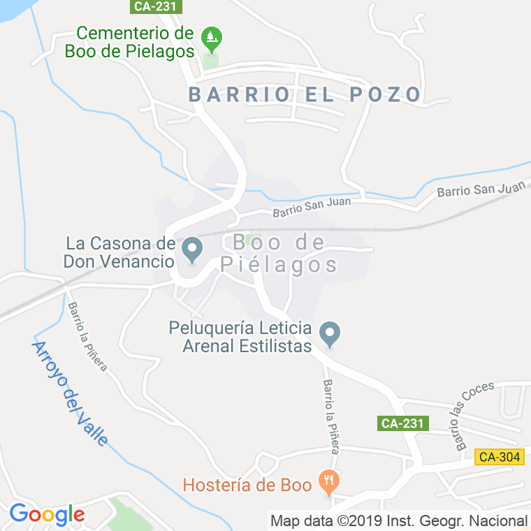 Código Postal de Boo De Pielagos en Cantabria