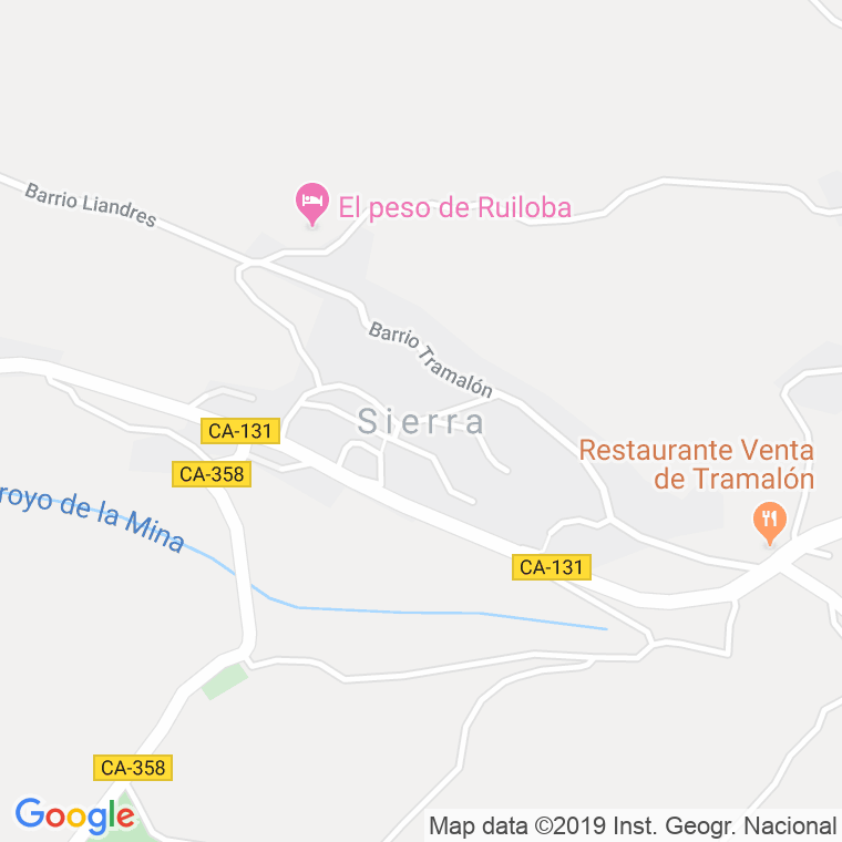 Código Postal de Sierra (Ruiloba) en Cantabria