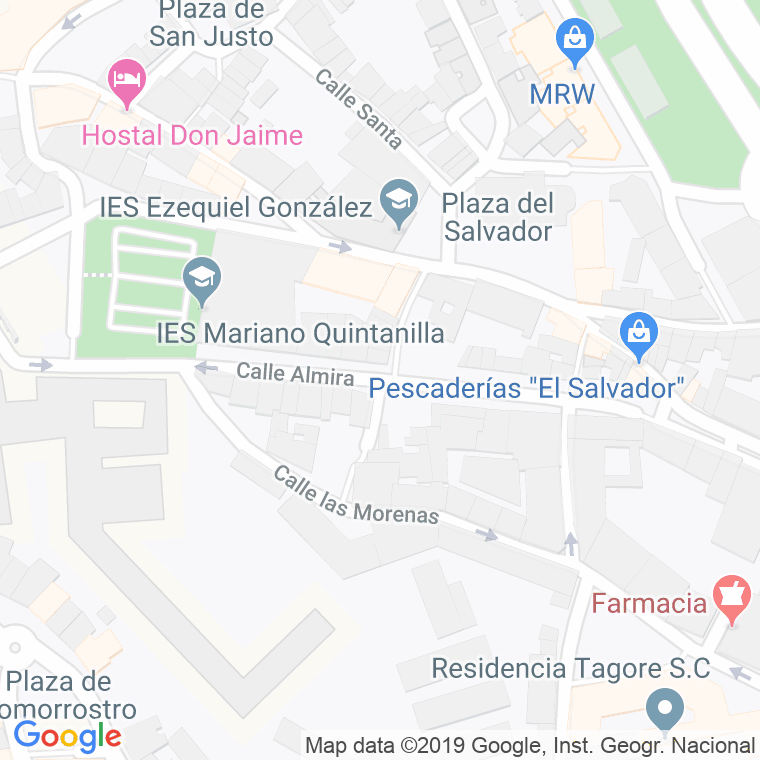Código Postal calle Almira en Segovia