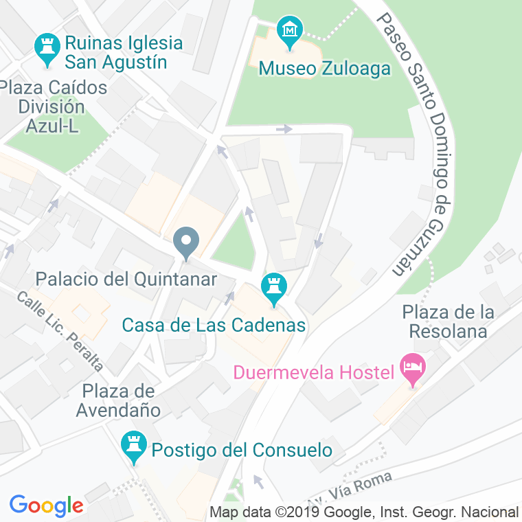 Código Postal calle Conde De Cheste, plaza en Segovia