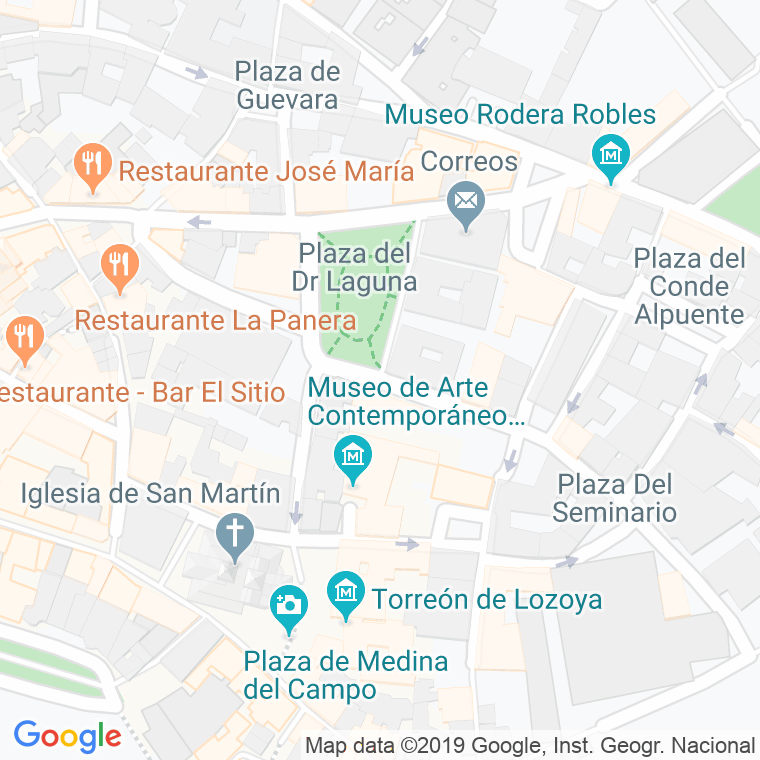 Código Postal calle Cronista Ildefonso Rodriguez en Segovia