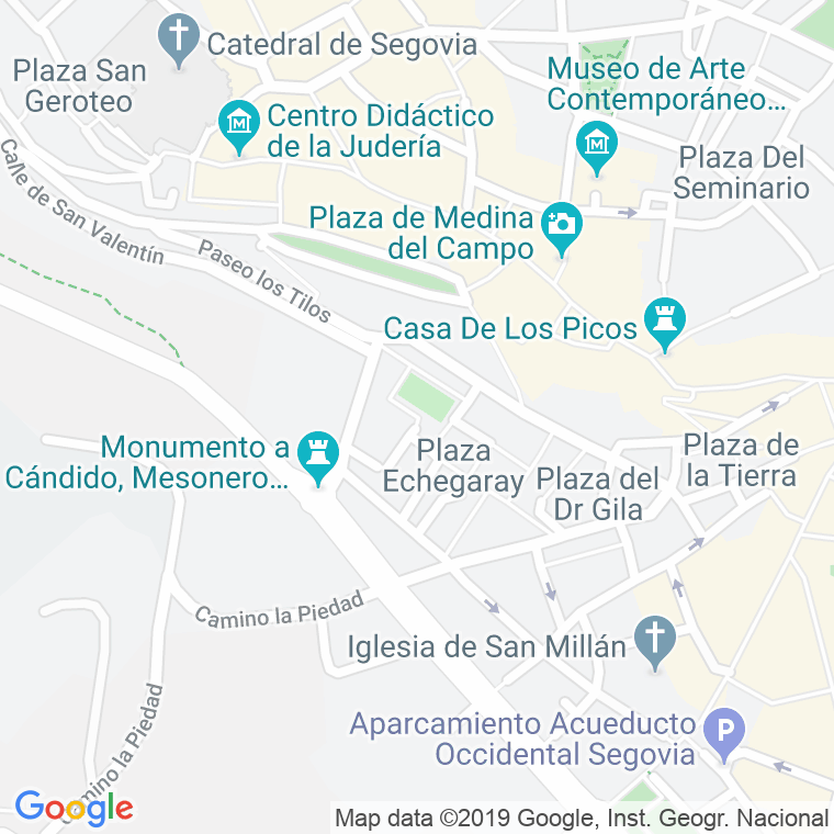 Código Postal calle Aurelio Hernandez en Segovia