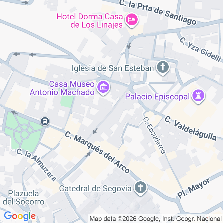Código postal de Desamparados en Segovia