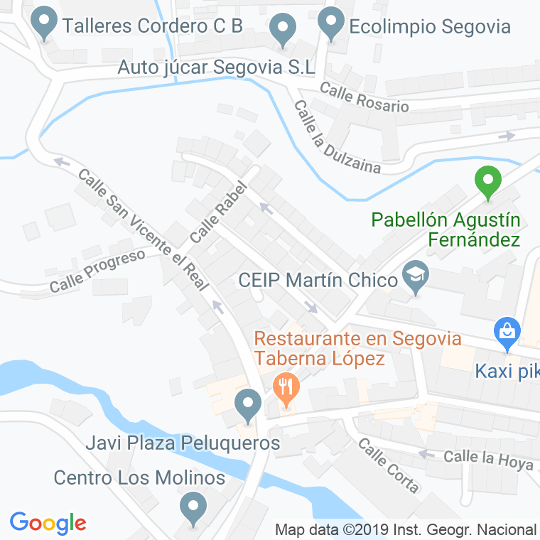 Código Postal calle Domingo Vidaechea en Segovia
