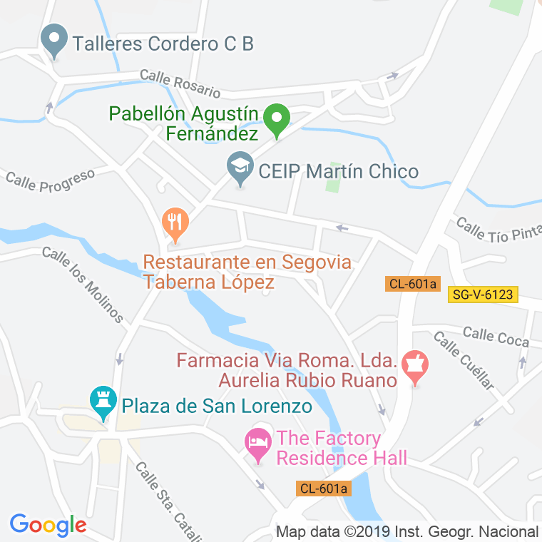 Código Postal calle Hoya, La en Segovia