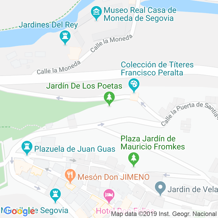 Código Postal calle Jardin Del Eresma en Segovia