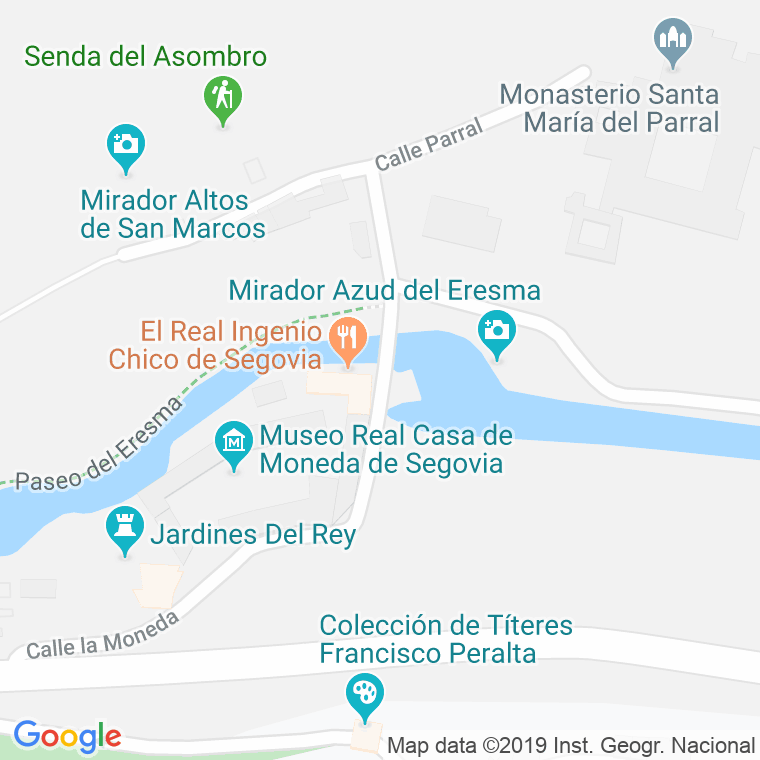 Código Postal calle Puente De Ciguiñuela en Segovia
