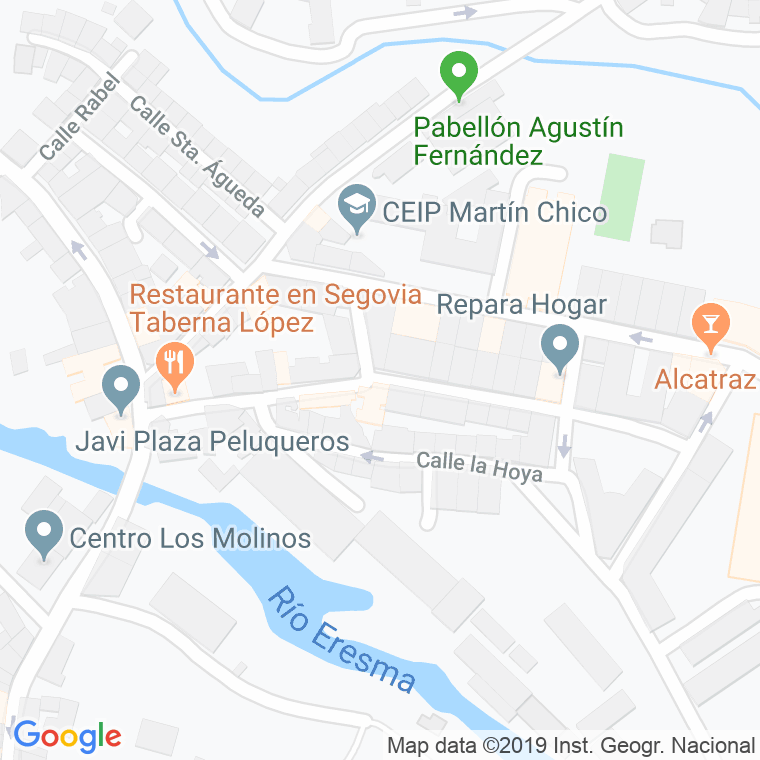 Código Postal calle San Cristobal en Segovia