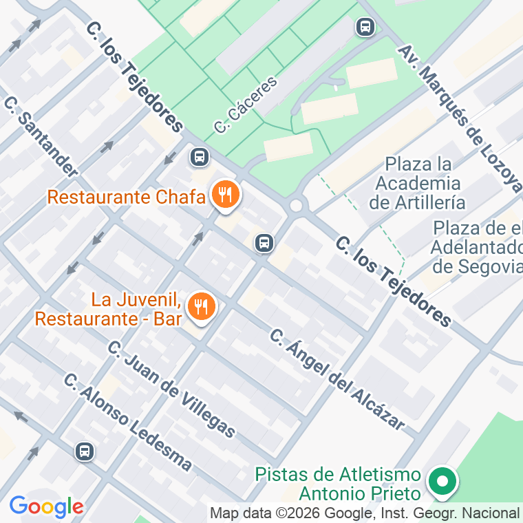 Código postal de Concilio de Trento en Segovia