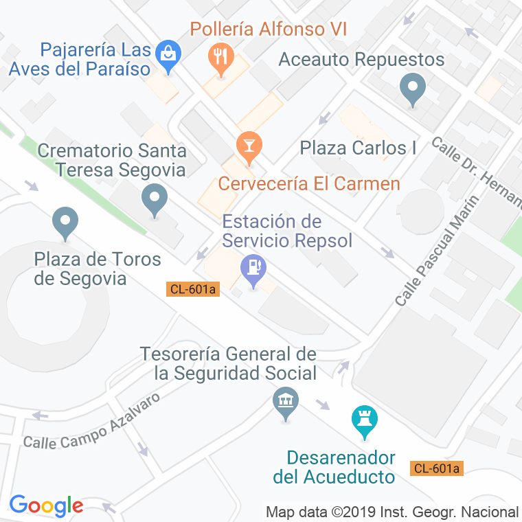 Código Postal calle Doradores en Segovia
