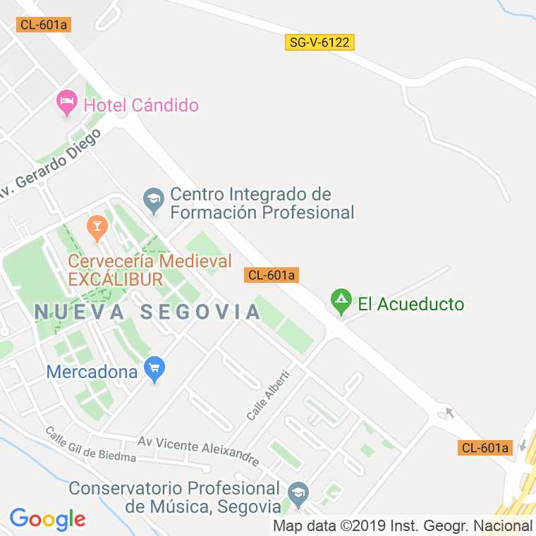 Código Postal calle Juan De Borbon en Segovia
