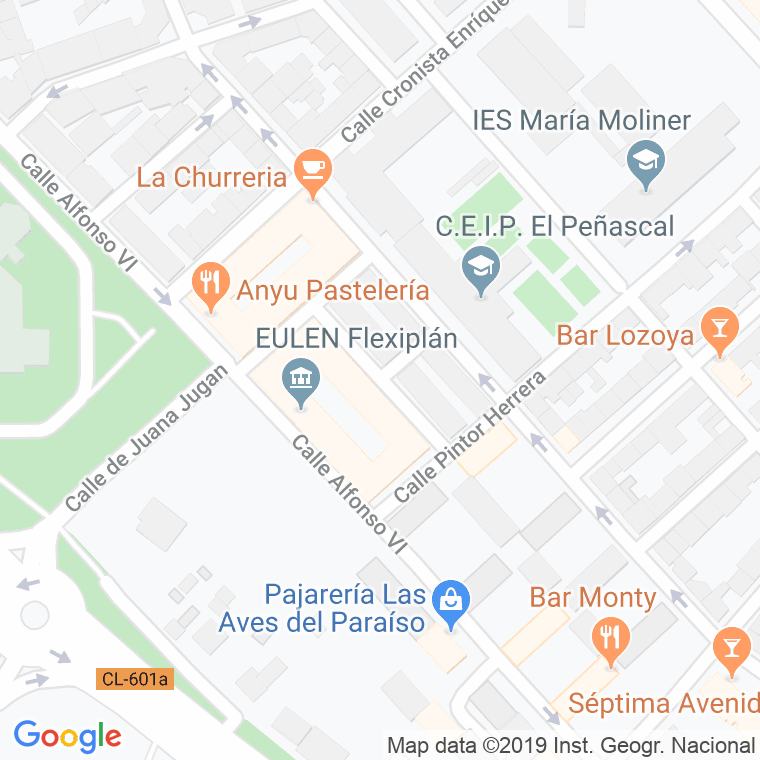 Código Postal calle Parque Rosales en Segovia