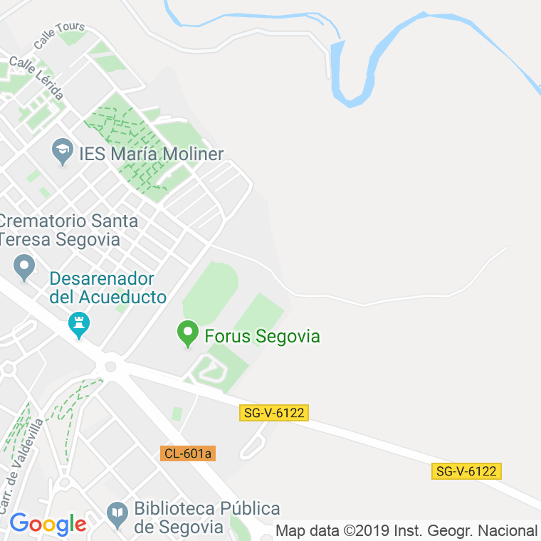 Código Postal calle Tejedores en Segovia