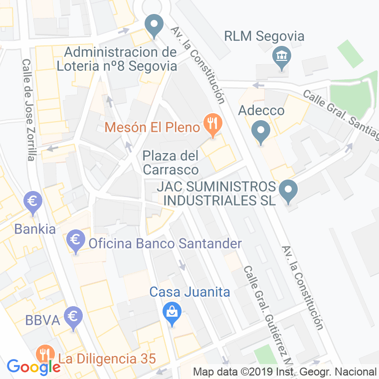 Código Postal calle Castillejos, travesia en Segovia