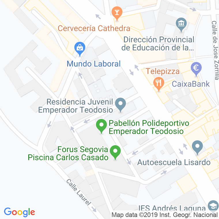 Código Postal calle Cantueso en Segovia