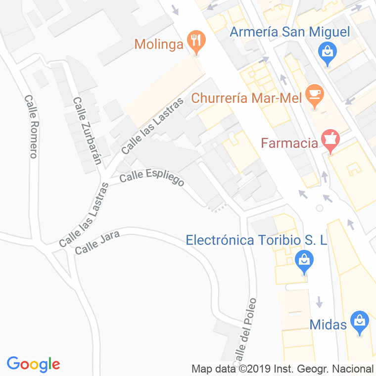 Código Postal calle Espliego en Segovia