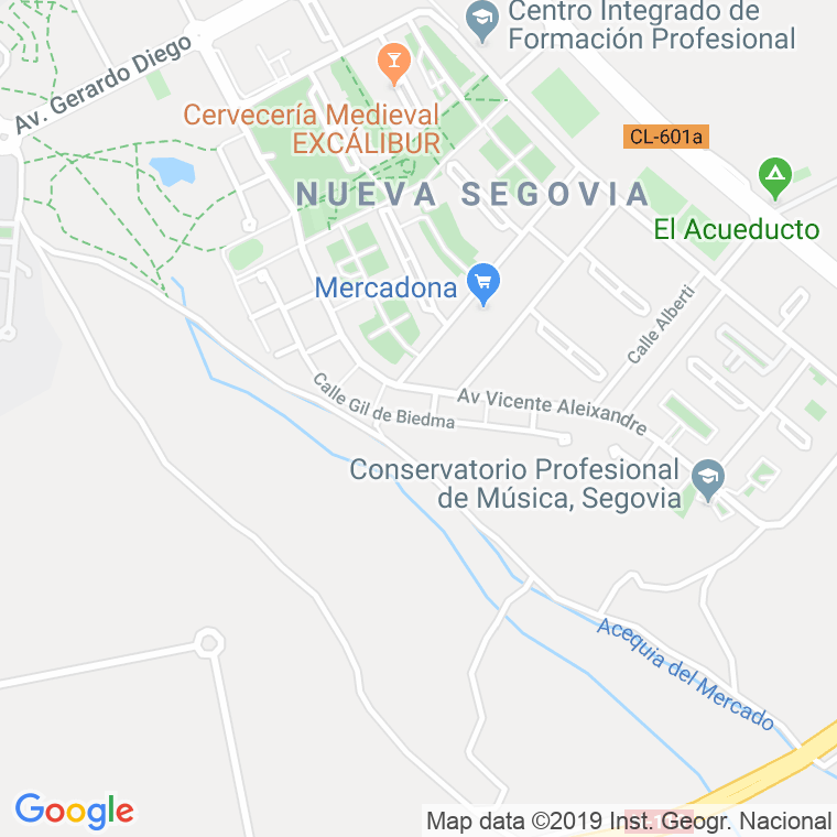 Código Postal calle Gil De Biedma en Segovia