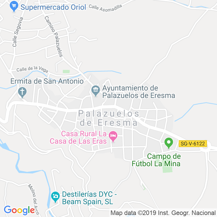 Código Postal de Palazuelos De Eresma en Segovia