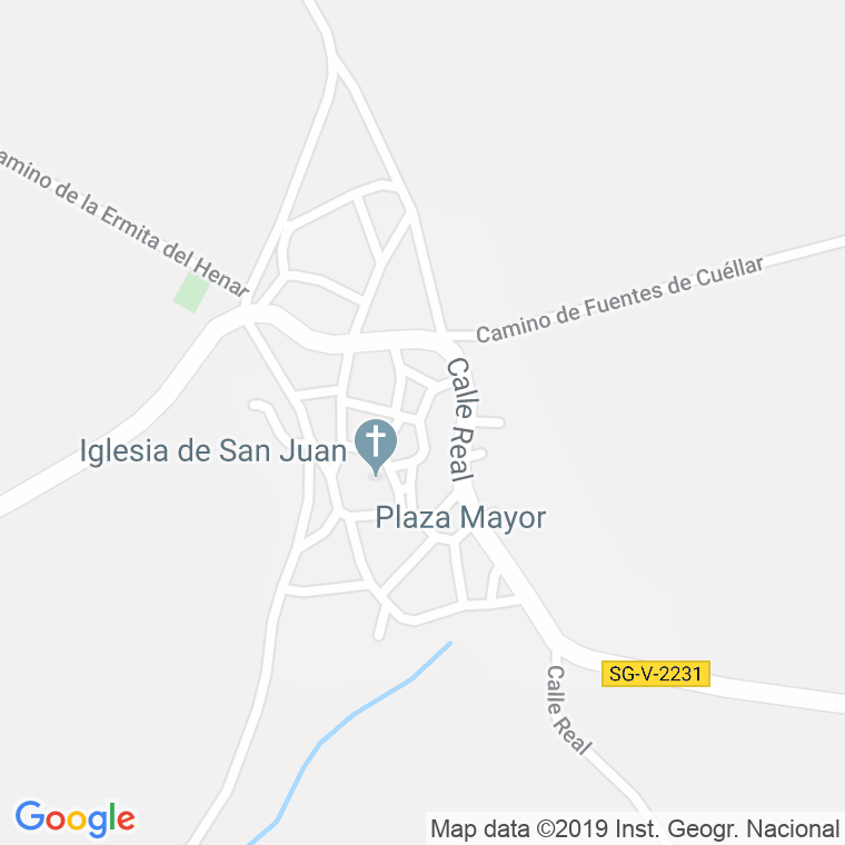 Código Postal de Fuentes De Cuellar en Segovia