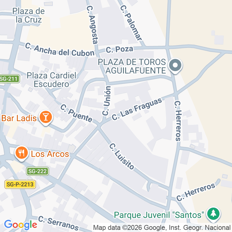 Código postal de Calle Fraguas en Aguilafuente