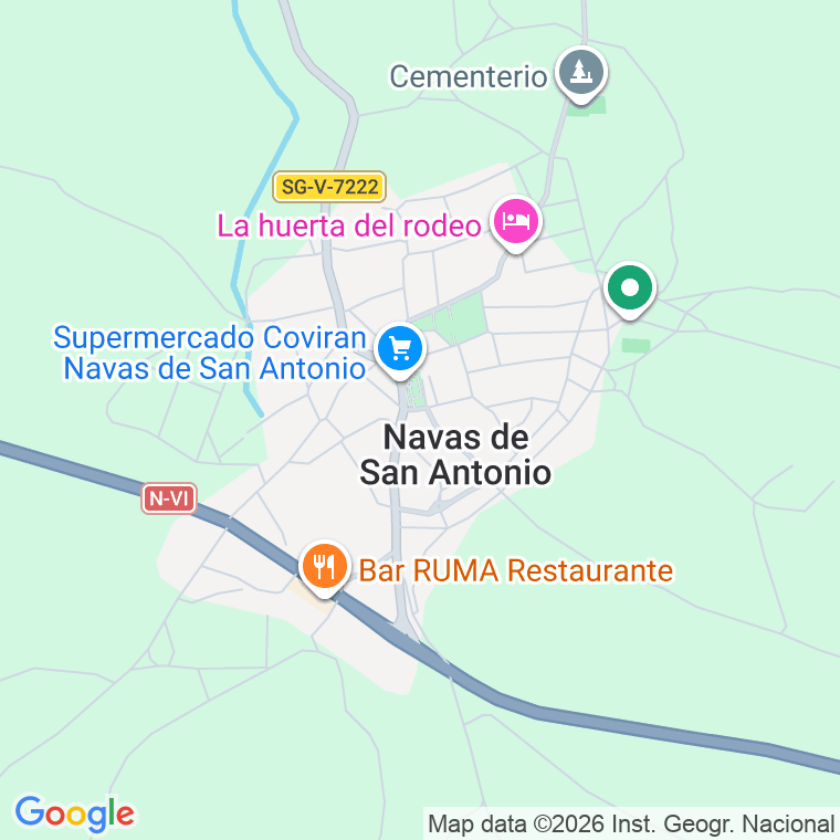 Código postal de Navas de San Antonio en Segovia
