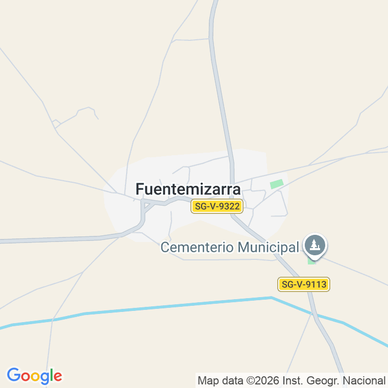 Código postal de Fuentemizarra en Segovia