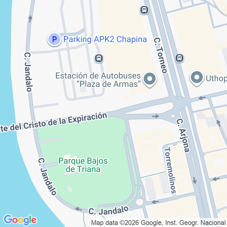 Código postal de Avda Cristo de la Expiracion en Sevilla