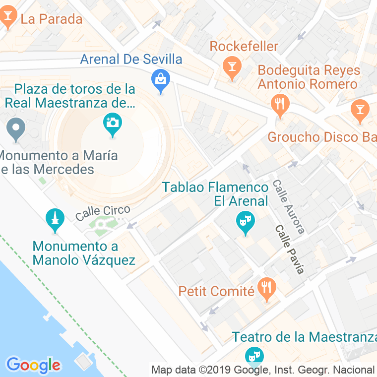 Código Postal calle Antonia Diaz en Sevilla