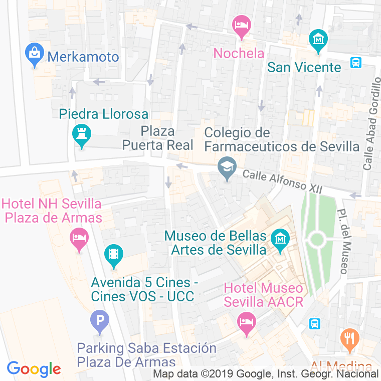 Código Postal calle Bailen en Sevilla