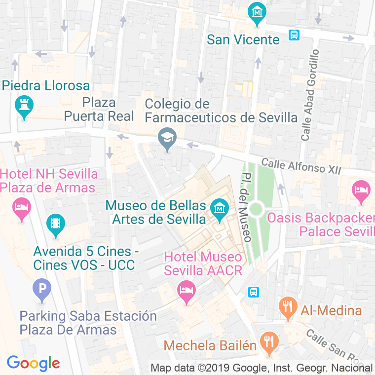 Código Postal calle Cepeda en Sevilla