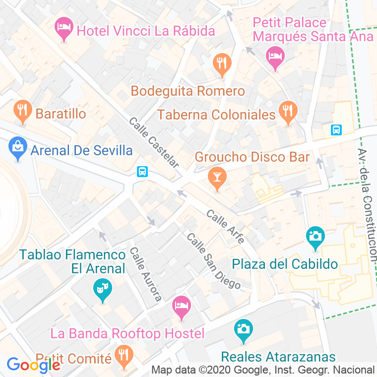Código Postal calle Cruz Del Negro en Sevilla