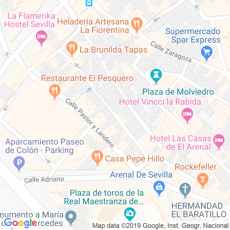 Código Postal calle Galera en Sevilla