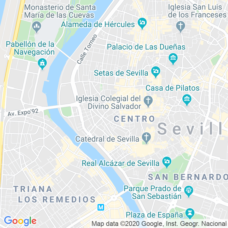 Código Postal calle Jovellanos   (Impares Del 7 Al Final)  (Pares Del 12 Al Final) en Sevilla