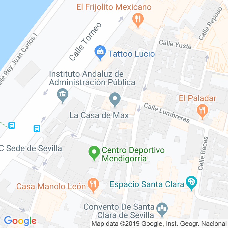 Código Postal calle Alvaro De Bazan en Sevilla