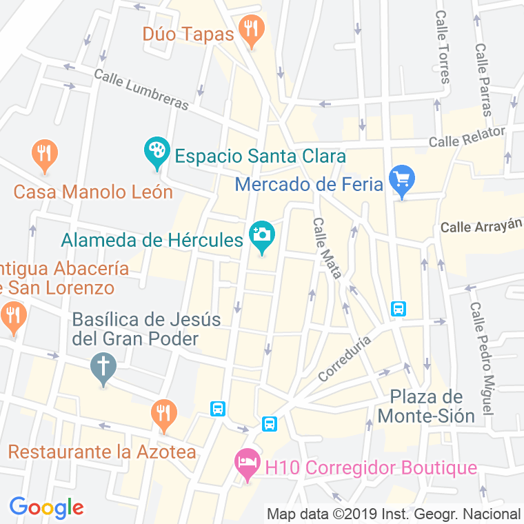 Código Postal calle Hercules, alameda en Sevilla